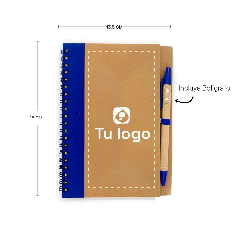 Cuaderno Eco Con Bolígrafo 13,5x18cm