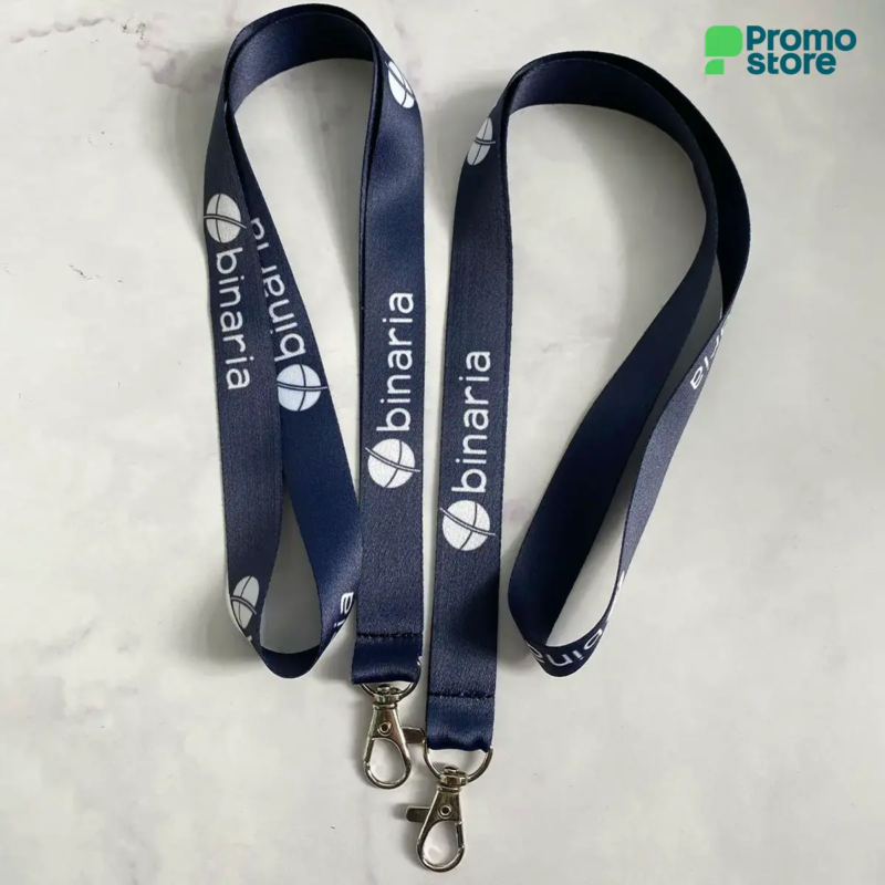 Colgante con mosquetón Metálico (Tela satin)