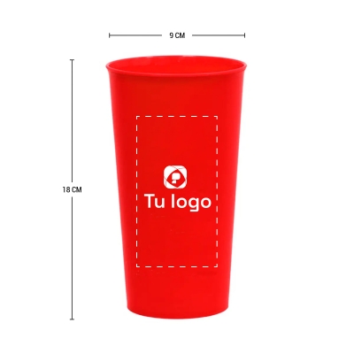 Vaso plástico 700ml Un Color