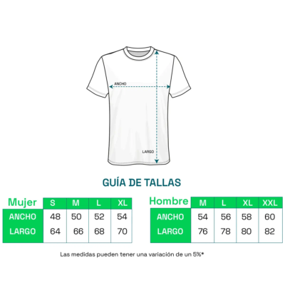 Camiseta cuello redondo full Color