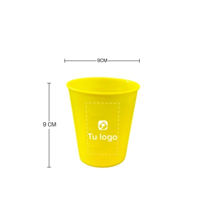 Vaso plástico 260ml Un Color