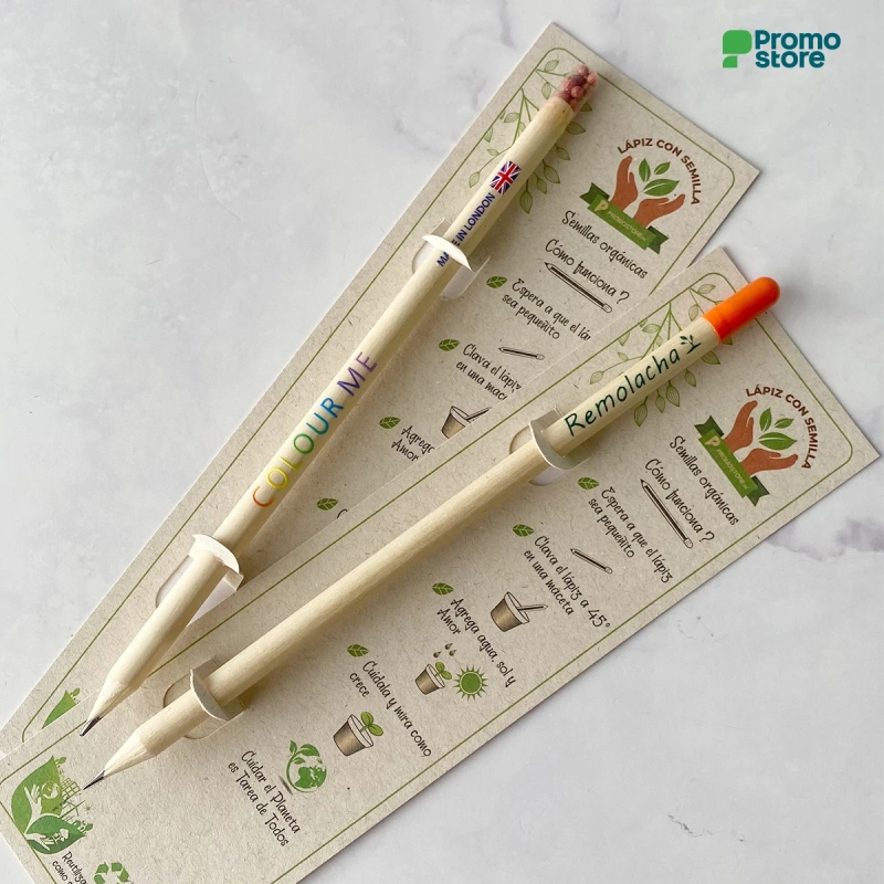Lápiz con semilla personalizado