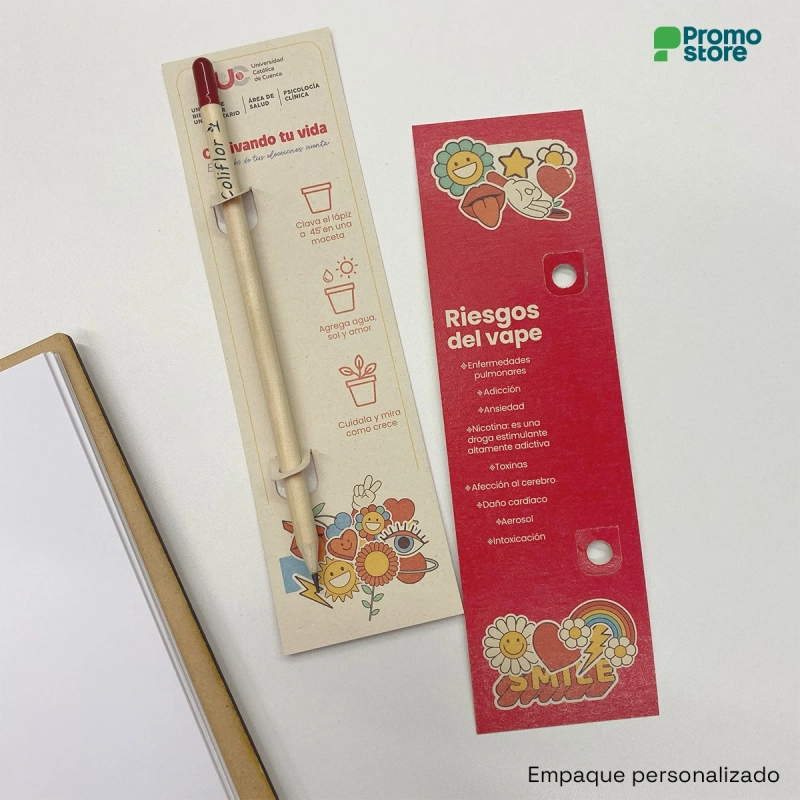 Lápiz con semilla personalizado