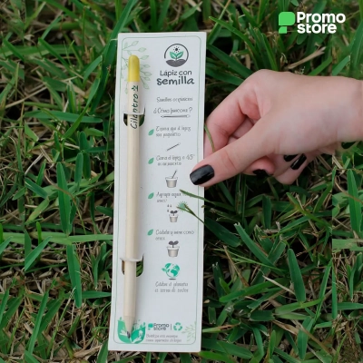 Lápiz con semilla personalizado