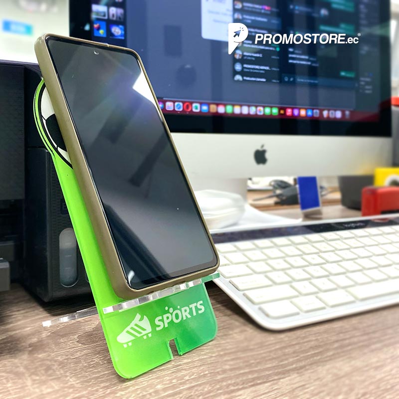 Porta celular acrílico Fútbol