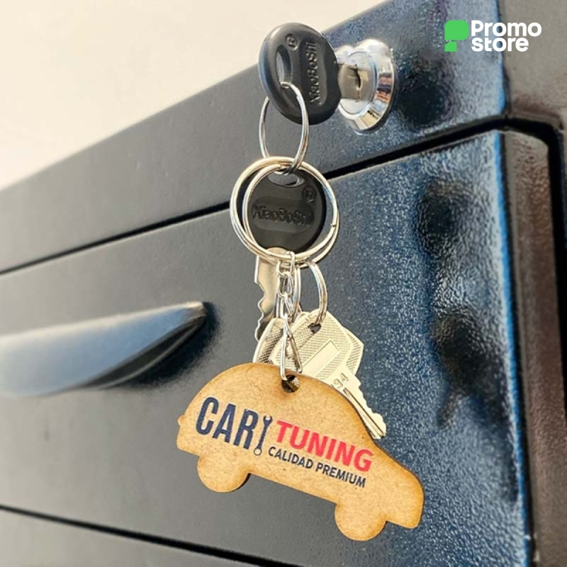 Llavero MDF de Carro