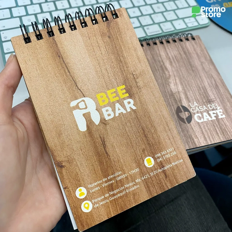 Mini Libreta Premium MDF laminado A6