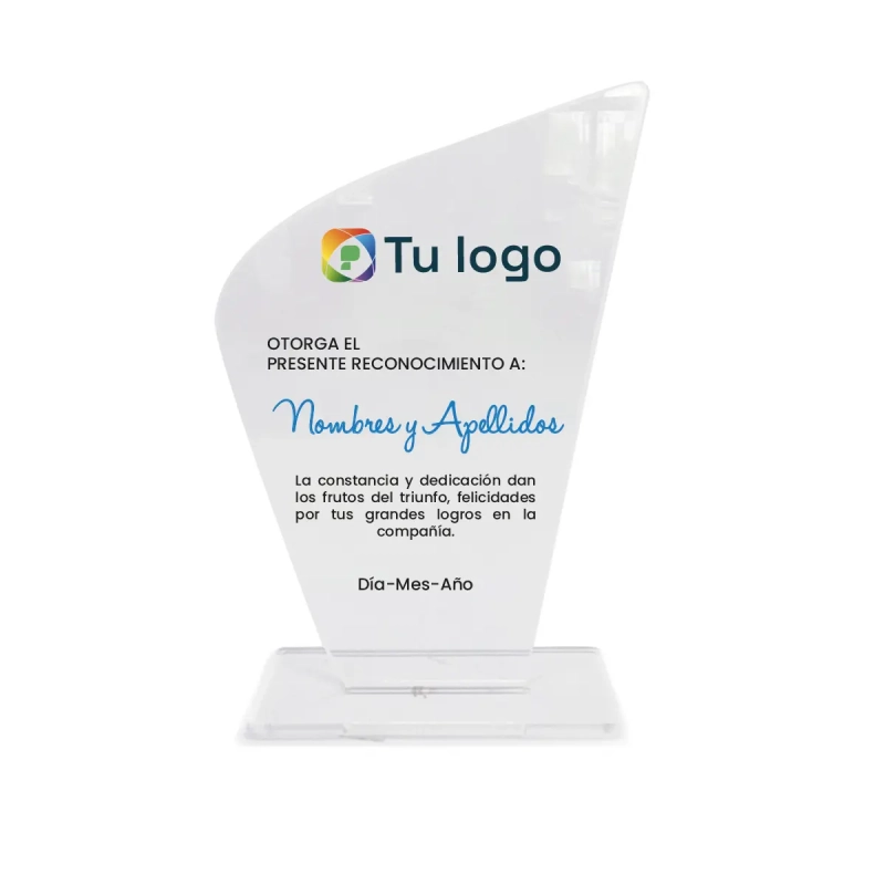 Placa de reconocimiento