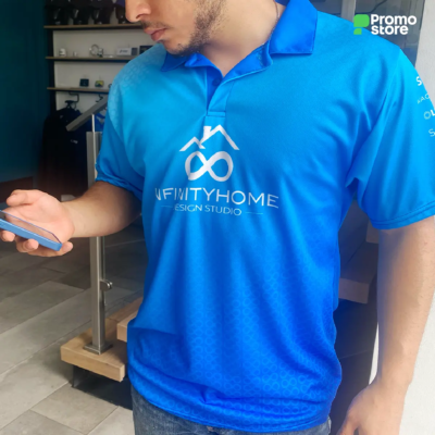 Camiseta tipo polo full color