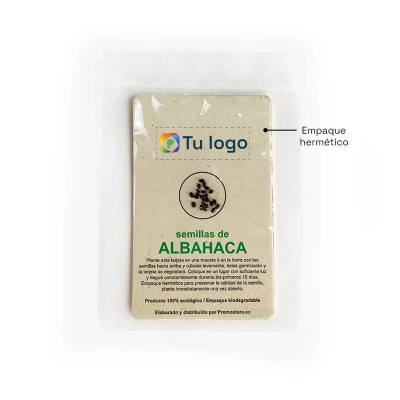 Tarjeta biodegradable con Semilla