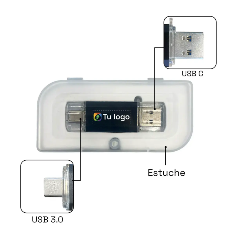 Pendrive Duo USB+USB C 32GB