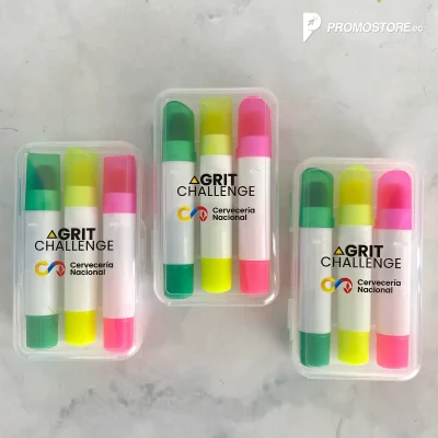 Set resaltadores 3 colores