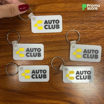 Llavero Pvc flexible Rectangular