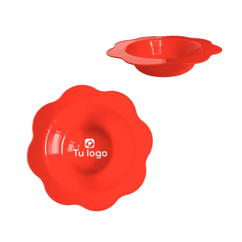 Plato plástico Flower