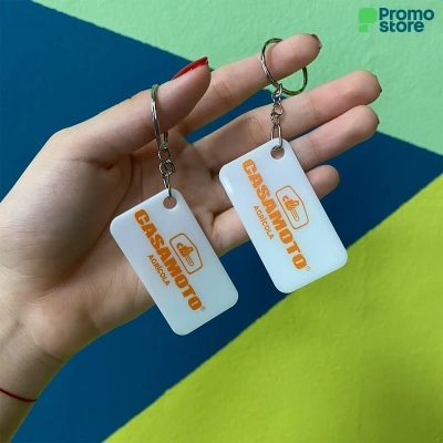 Llavero acrílico rectangular