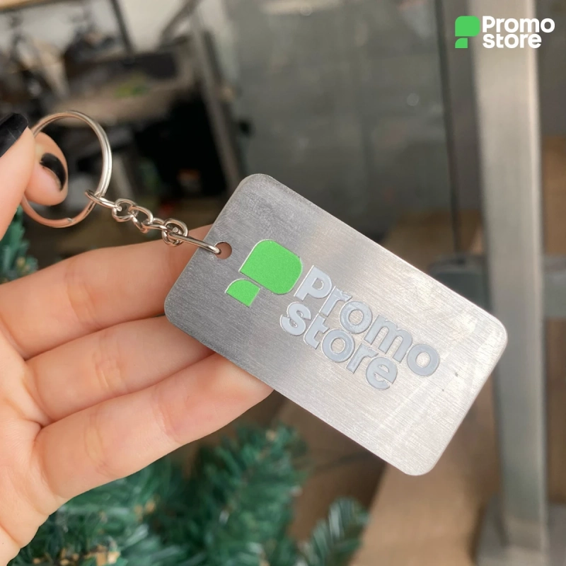 Llavero Rectangular Inox Full color