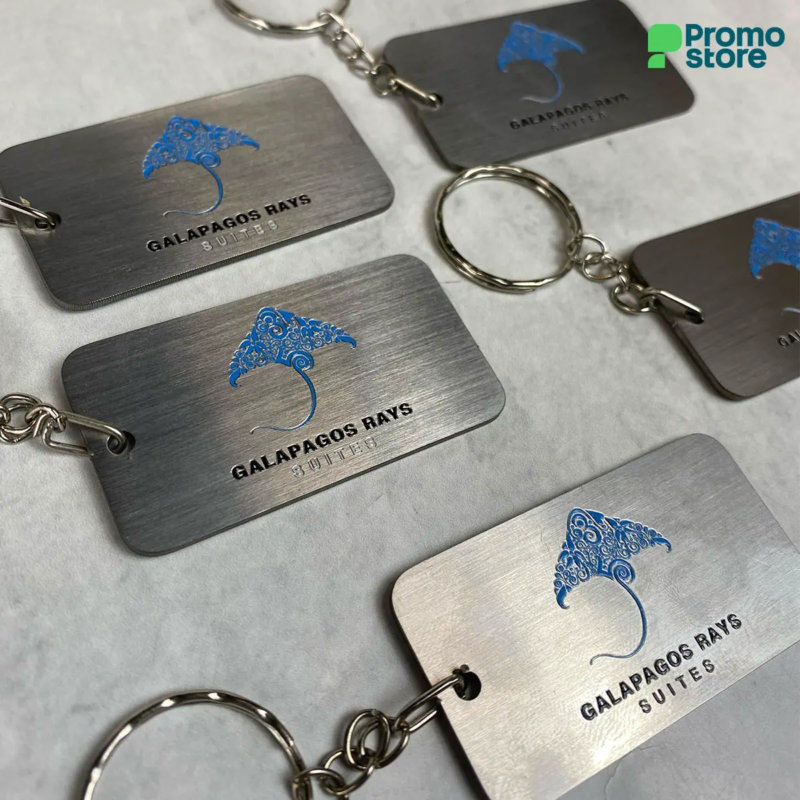 Llavero Rectangular Inox Full color