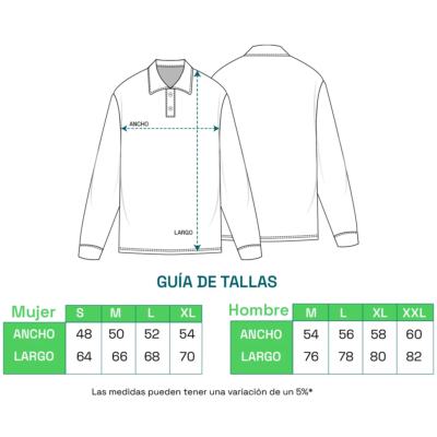 Camiseta Polo manga larga full color