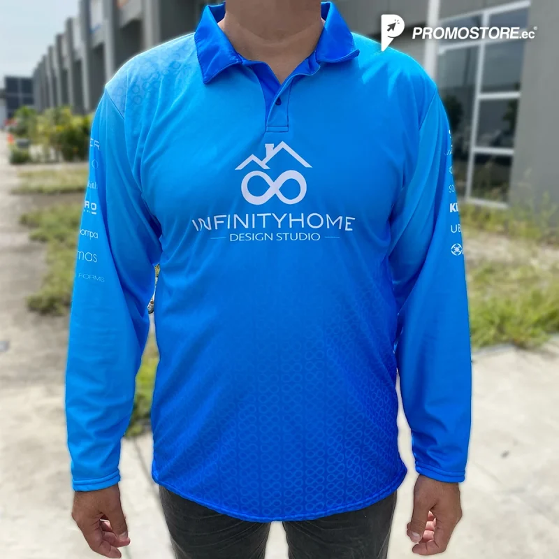 Camiseta Polo manga larga full color