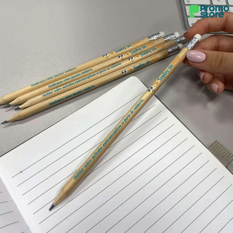 Lápiz ecológico con borrador