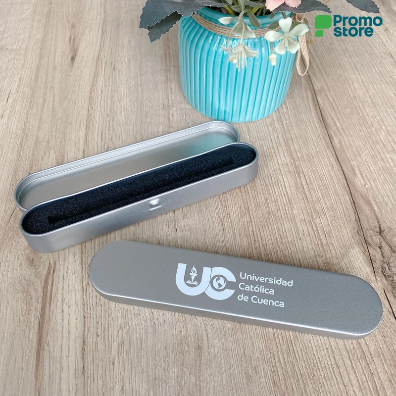 Estuche metálico para bolígrafo