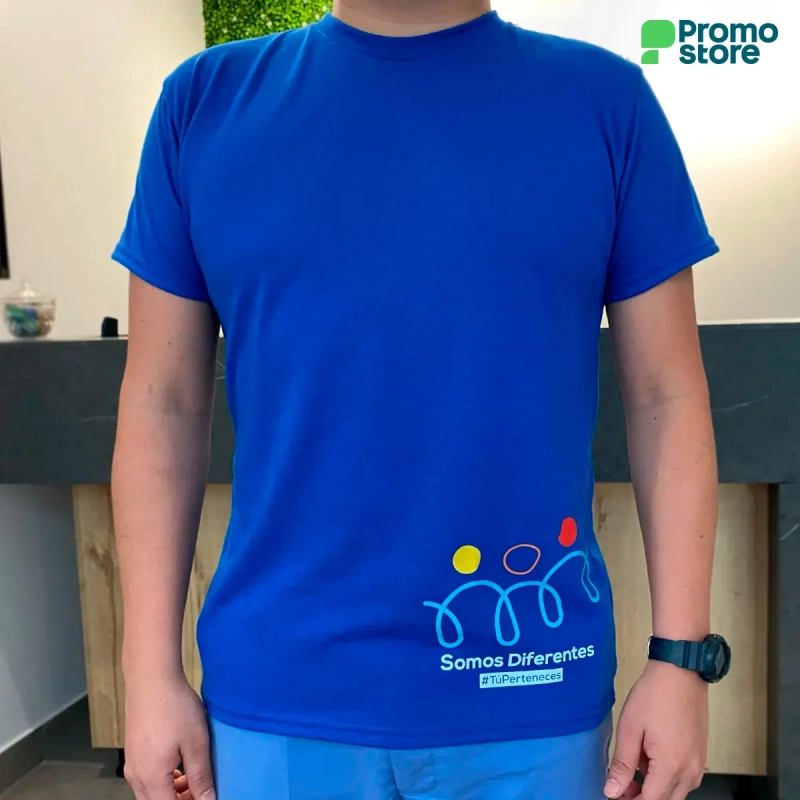 Camisetas Poli-algodón cuello redondo