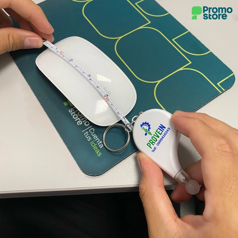 Llavero flexómetro+bolígrafo