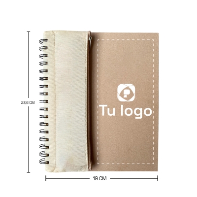 Cuaderno eco + cartuchera