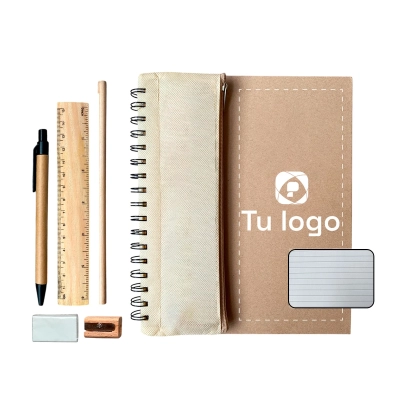 Cuaderno eco + cartuchera