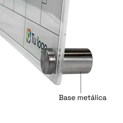 Pizarra acrílica con calendario perpetuo