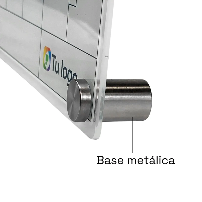 Pizarra acrílica con calendario perpetuo